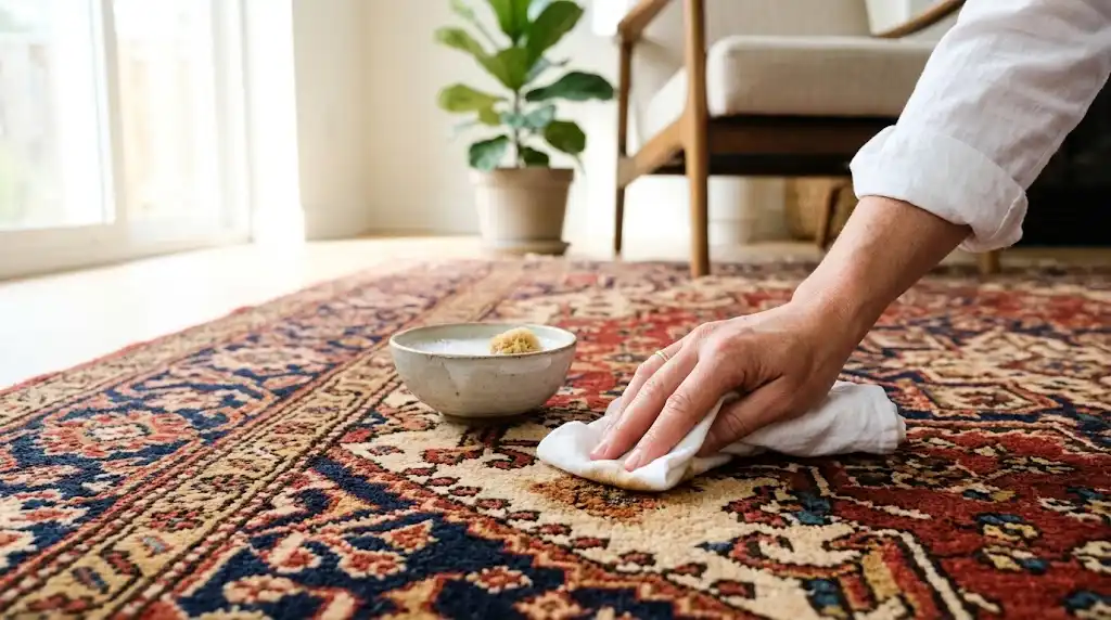 تمیز کردن لکه از روی فرش در منزل